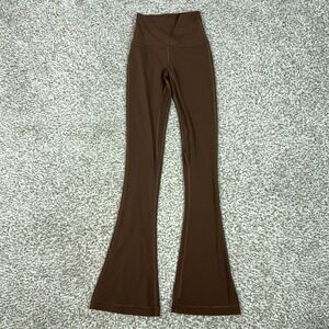Lululemon Pants Womens 0 Brown Align High Rise Mini Flare Leggings Yoga Gym Logo